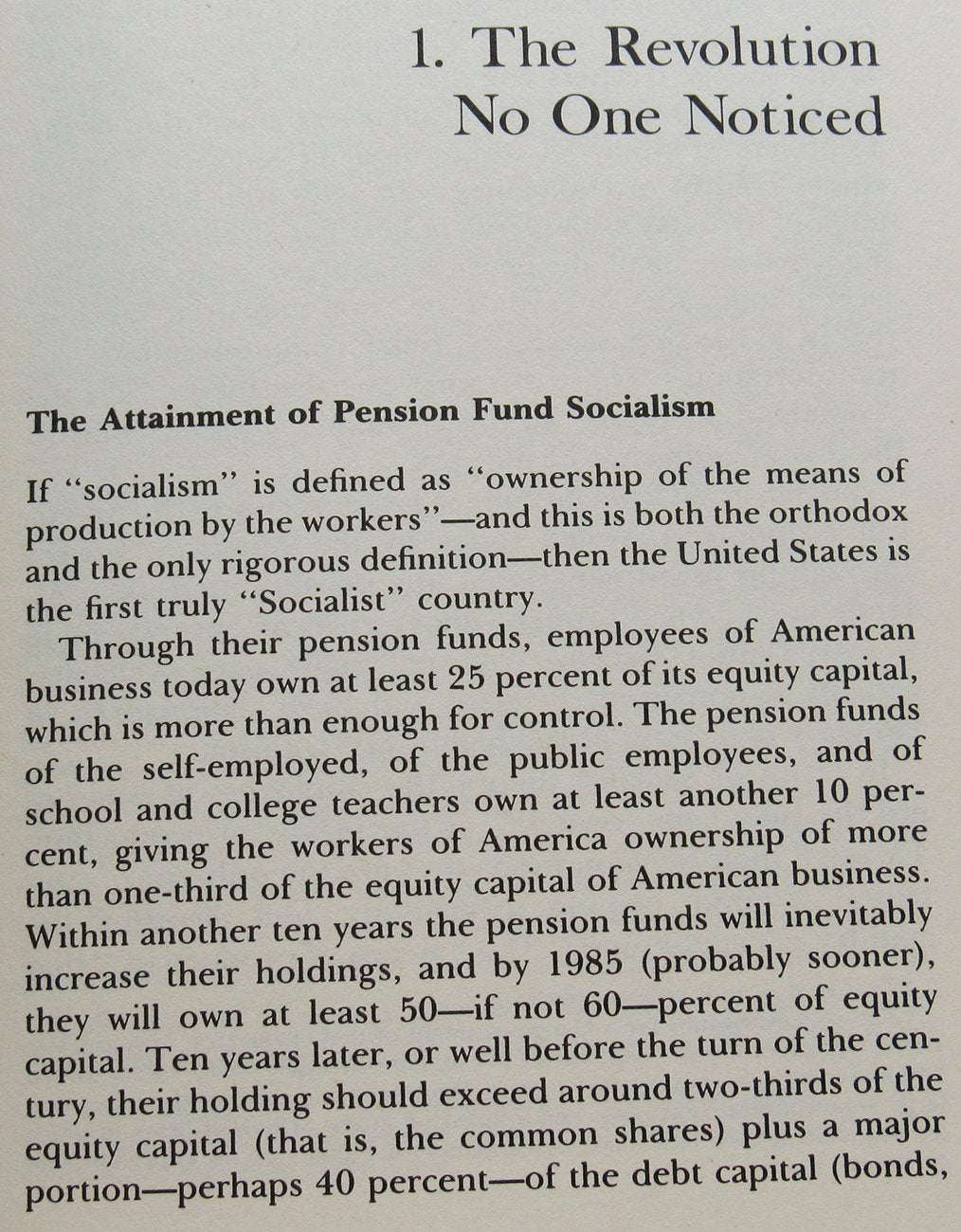 The Unseen Revolution: How Pension Fund Socialism Came To America-used