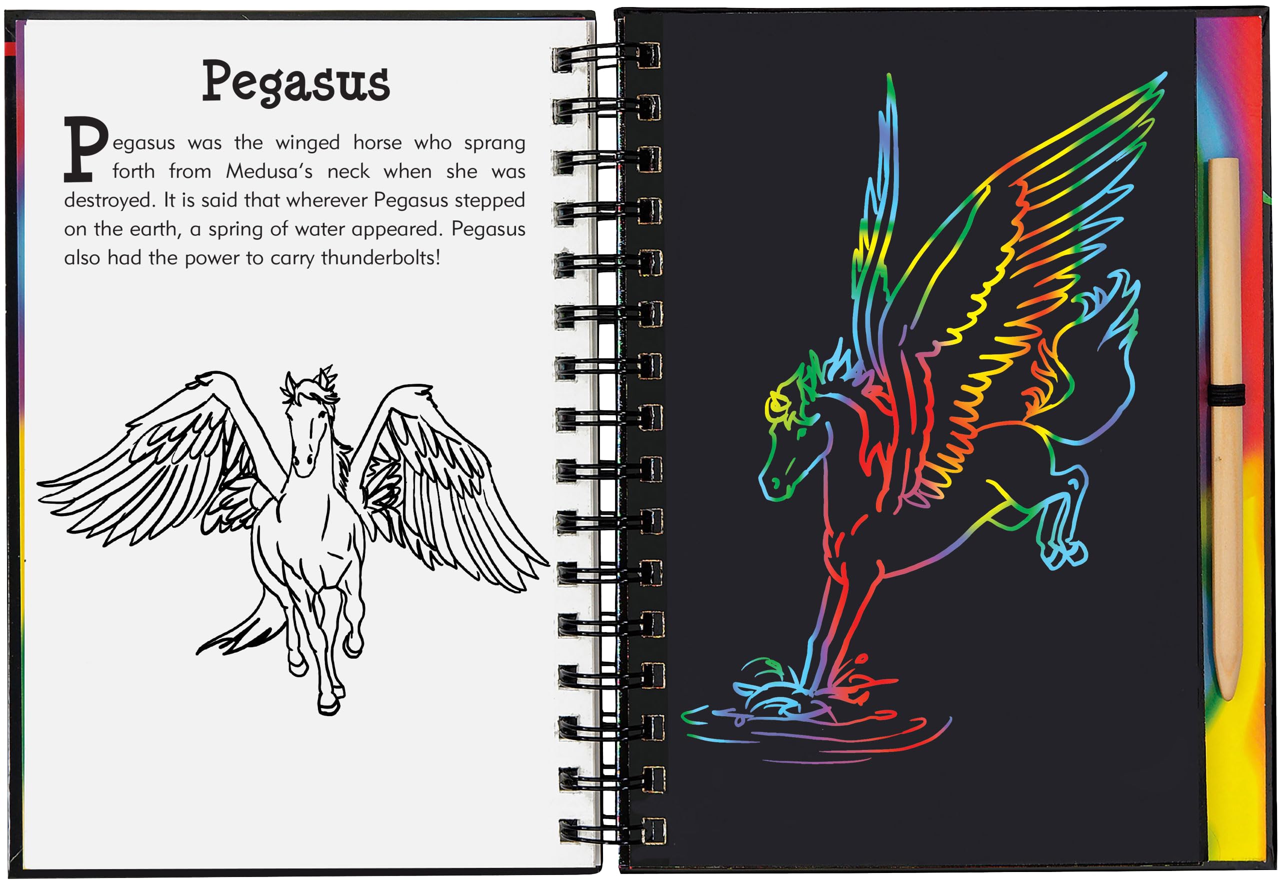 Scratch & Sketch Dragons & Mythical Creatures (Trace Along),Used
