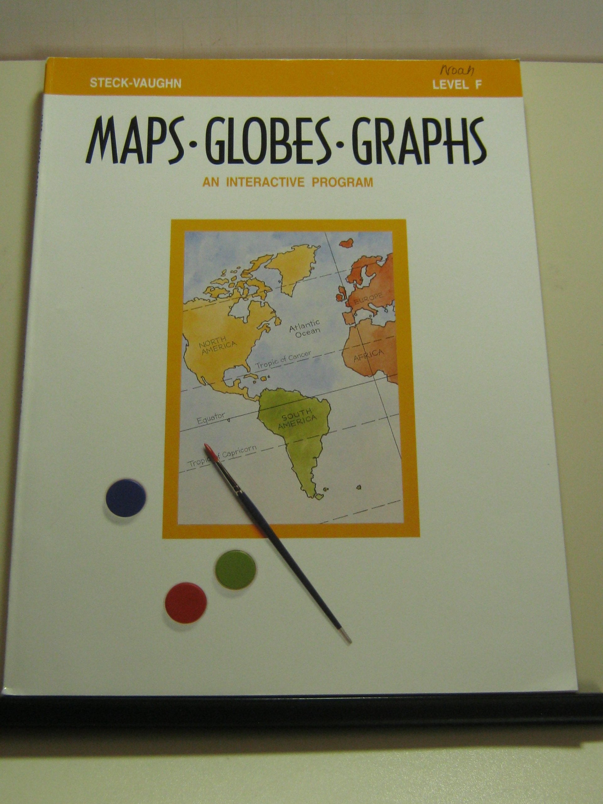 Maps Globes Graphs: An Interactive Program, Level F,Used