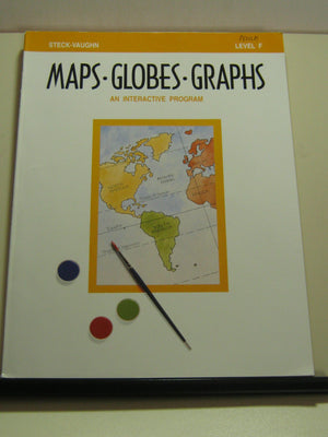 Maps Globes Graphs: An Interactive Program, Level F,Used
