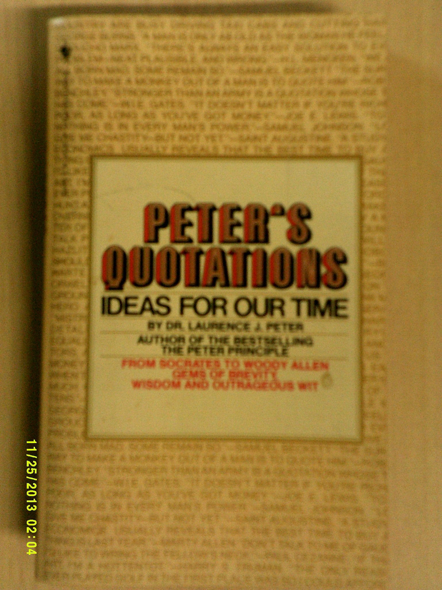 PETER'S QUOTATIONS,Used