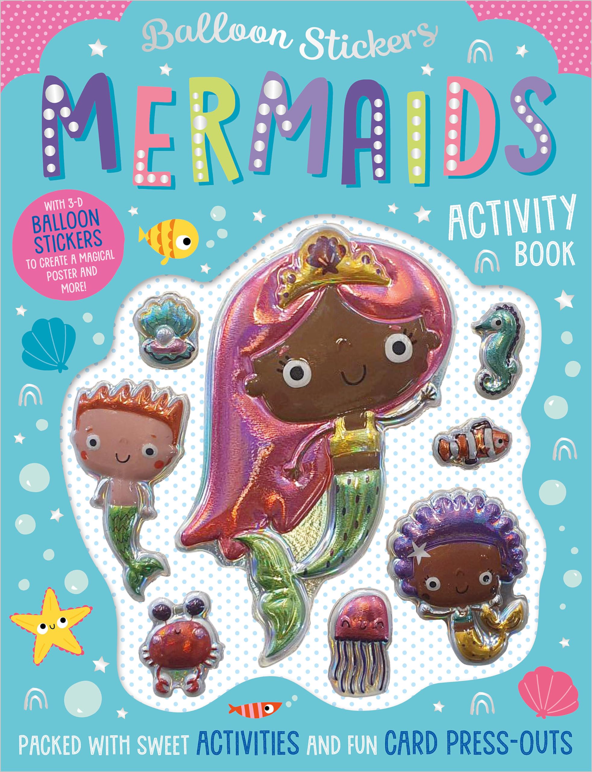 Balloon Stickers Mermaids Activity Book,Used