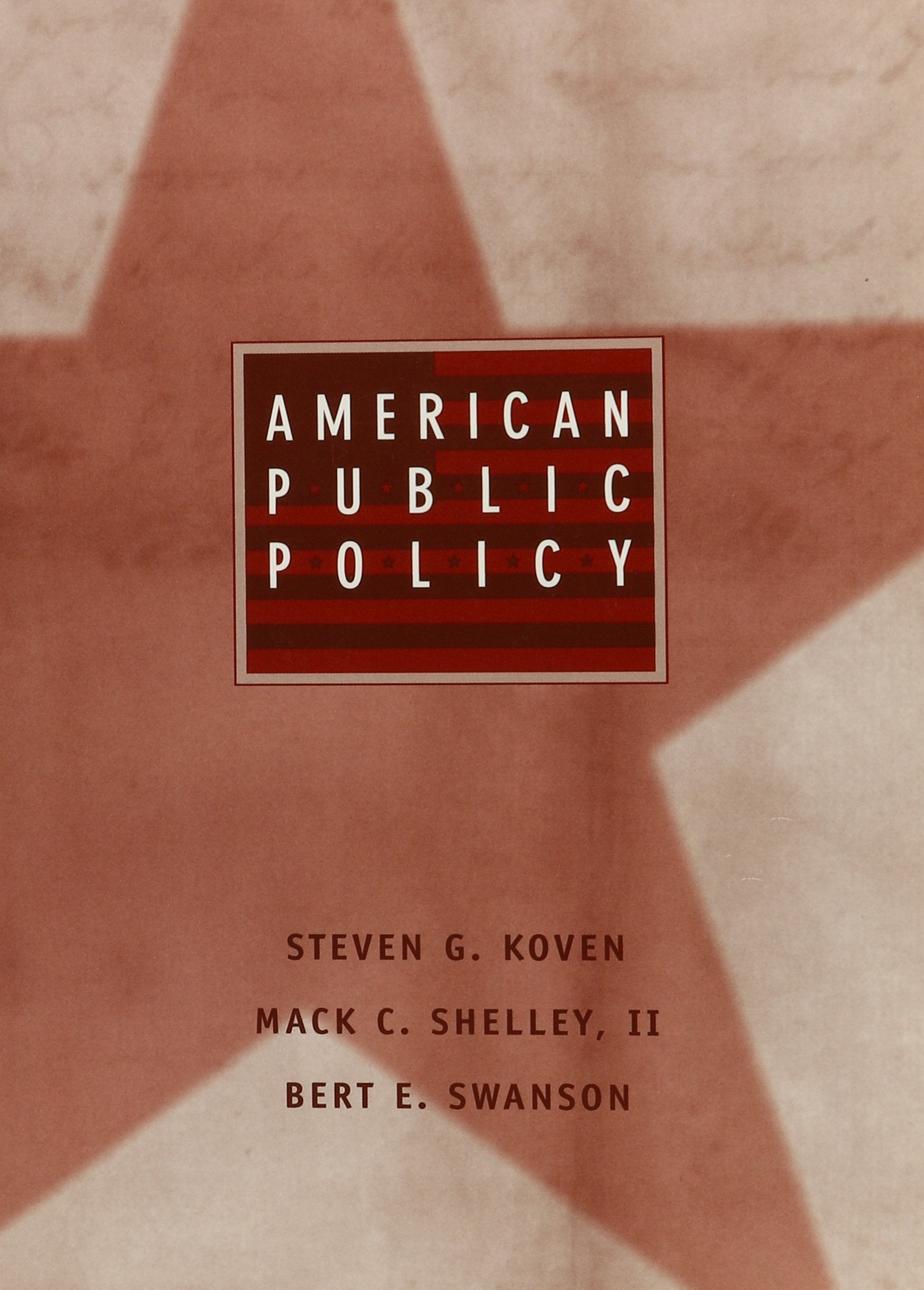 American Public Policy: The Contemporary Agenda,Used