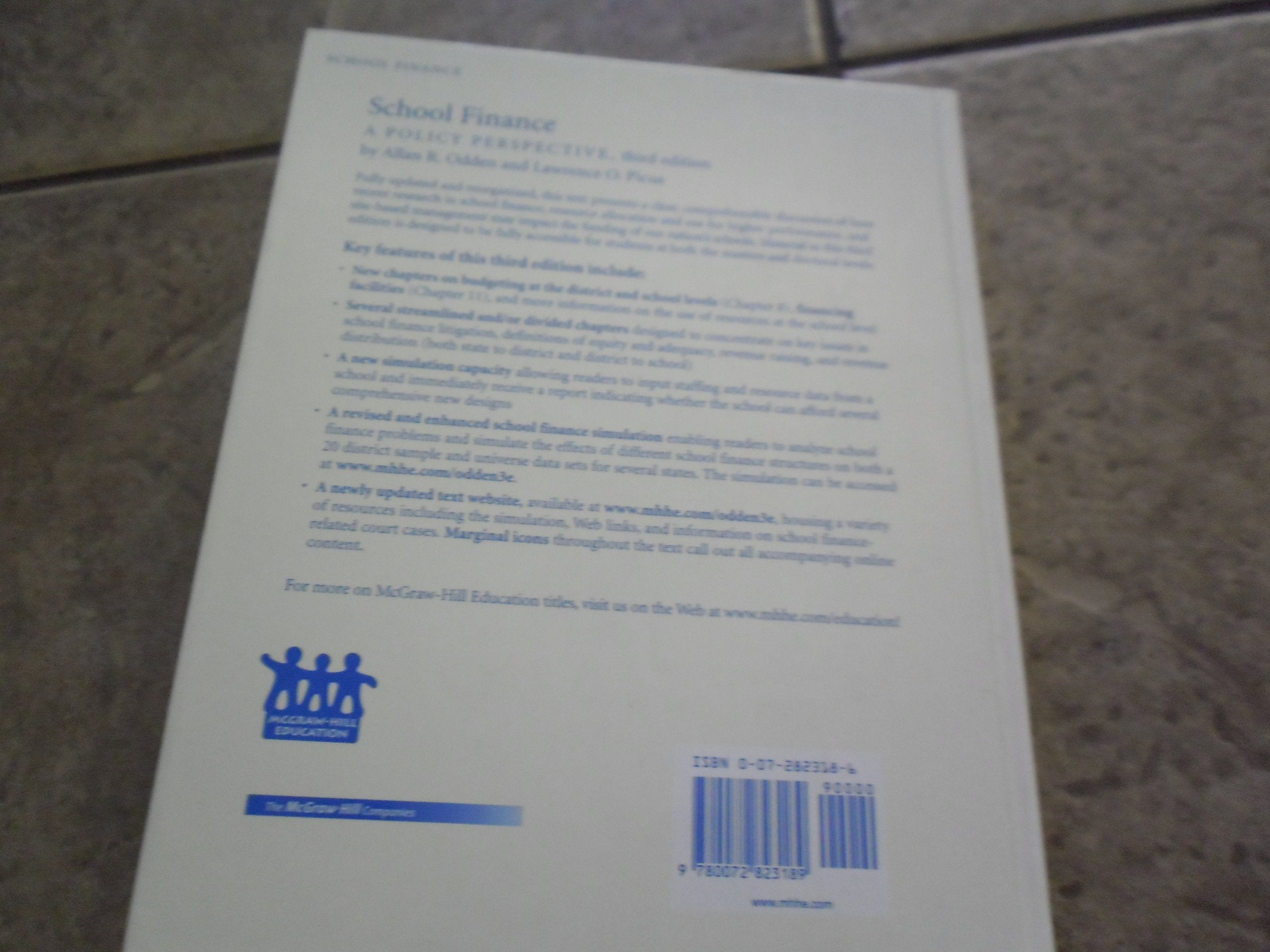 School Finance: A Policy Perspective,Used