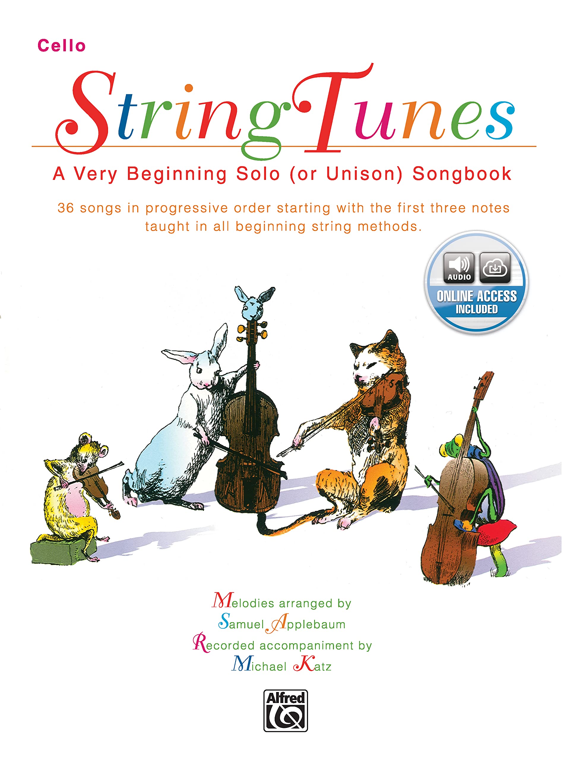 StringTunes  A Very Beginning Solo (or Unison) Songbook: Cello, Book & Online Audio,Used
