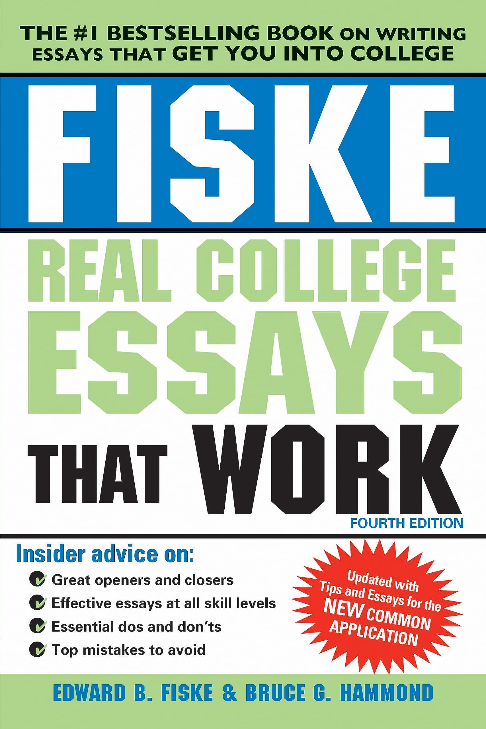 Fiske Real College Essays That Work (Fiske College Guides),Used