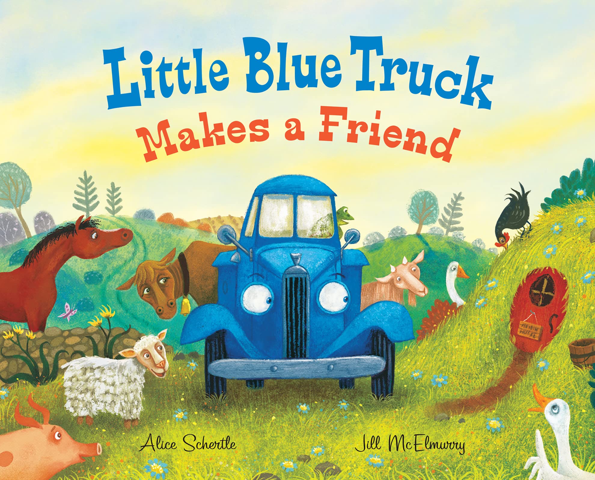 Little Blue Truck Makes A Friend: A Friendship Book For Kids,Used
