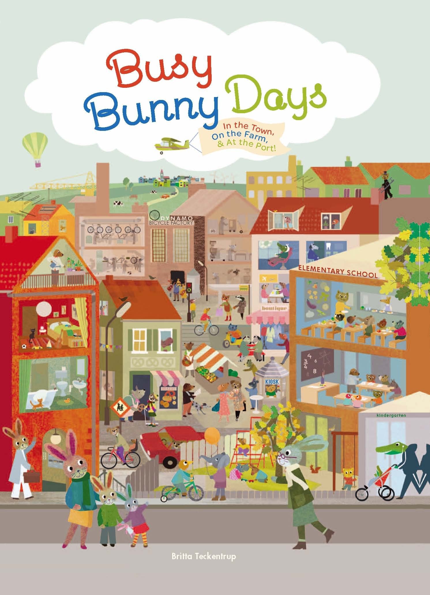 Busy Bunny Days: In the Town, On the Farm & At the Port,Used
