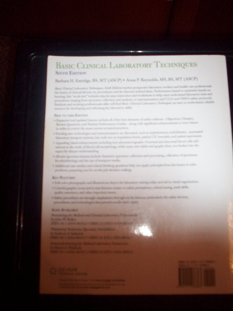 Basic Clinical Laboratory Techniques,Used