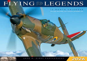 Flying Legends 2026: 16Month CalendarSeptember 2025 Through December 2026