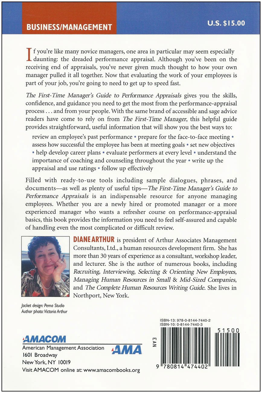 The FirstTime Manager's Guide to Performance Appraisals,Used