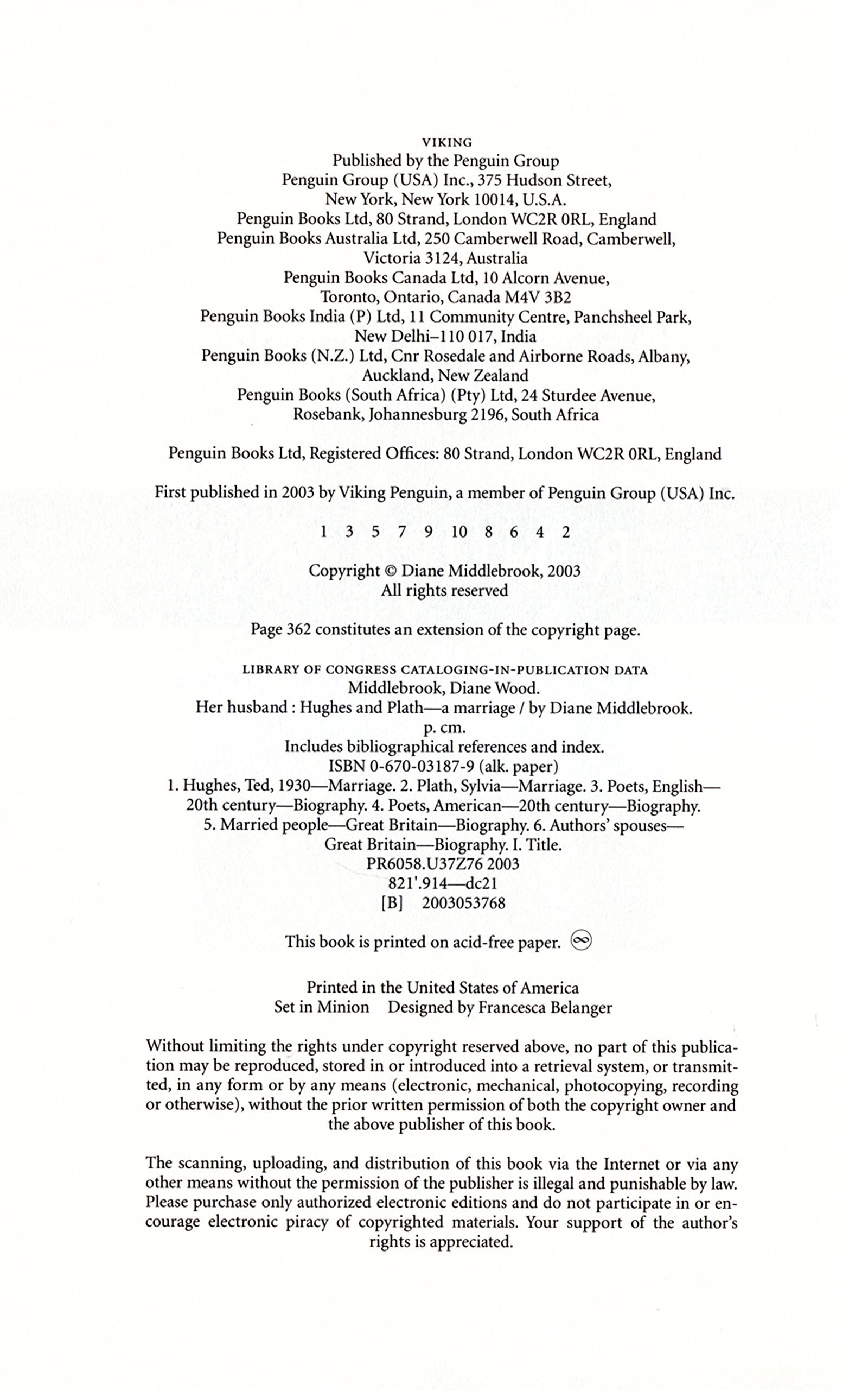 Her Husband: Hughes And Plath, A Marriage,New