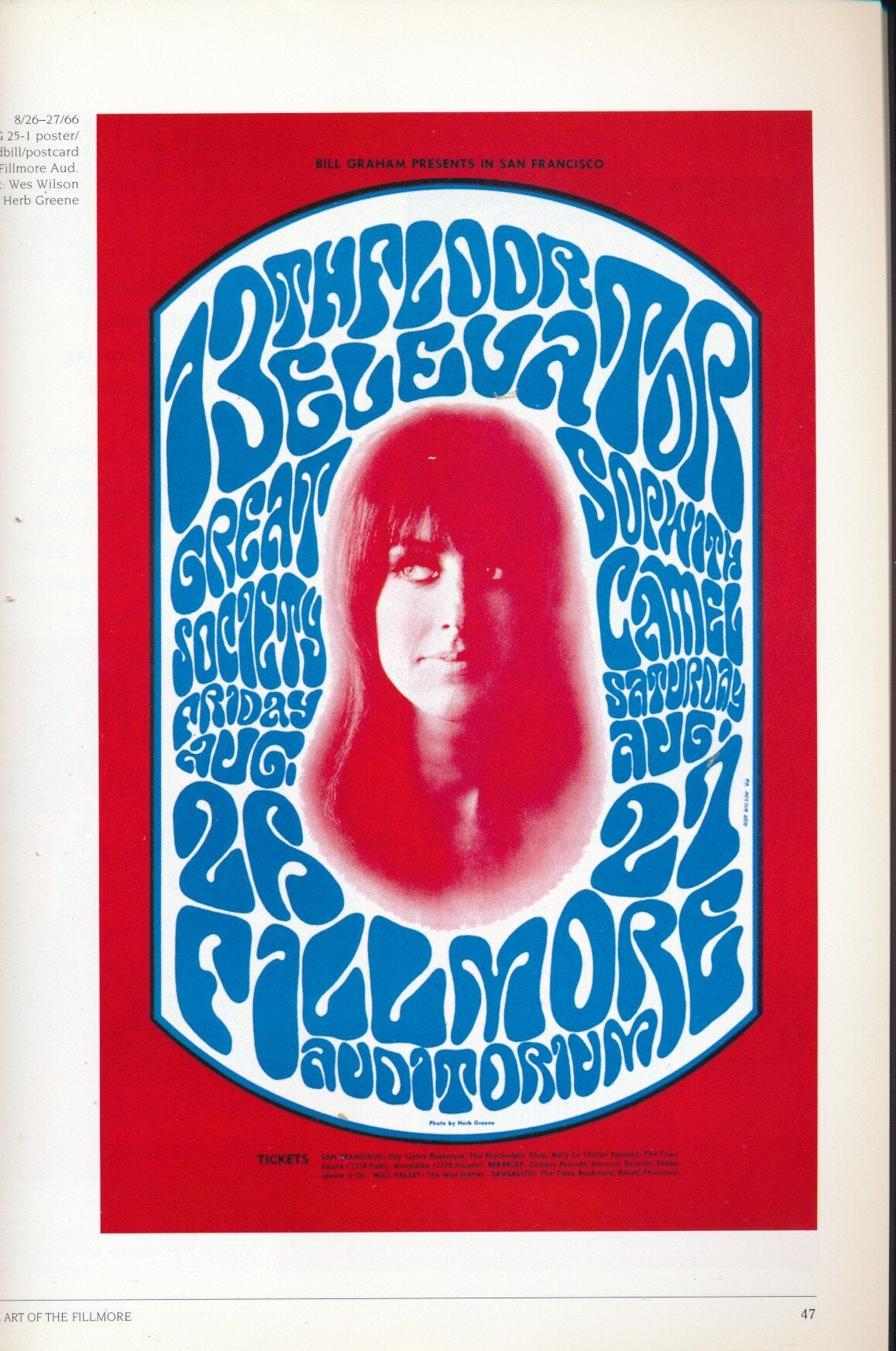 The Art of the Fillmore: The Poster Series 19661971,Used