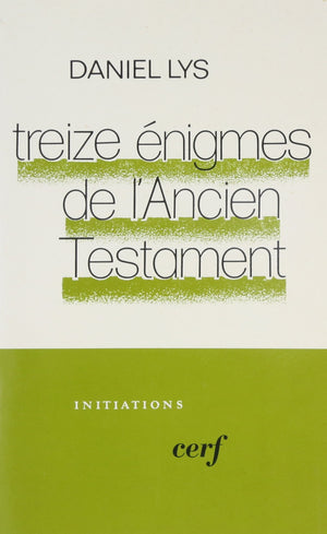 Treize nigmes de l'Ancien Testament,Used