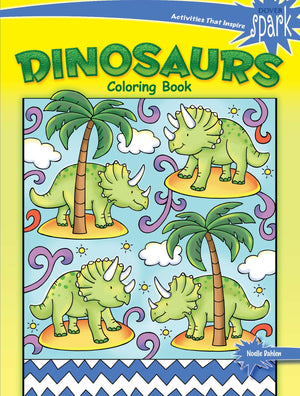 SPARK Dinosaurs Coloring Book (Dover Dinosaur Coloring Books),Used