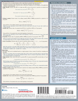 Intermediate Accounting 1 QuickStudy Laminated Reference Guide (QuickStudy Business),New