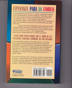 Las Cinco Caracteristicas De Una Familia Amorosa,Used