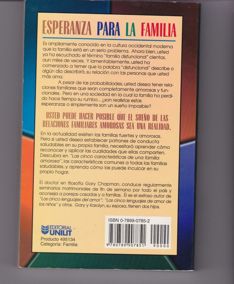 Las Cinco Caracteristicas De Una Familia Amorosa,Used
