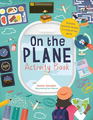 On The Plane Activity Book: Includes Puzzles, Mazes, Dottodots And Drawing Activities