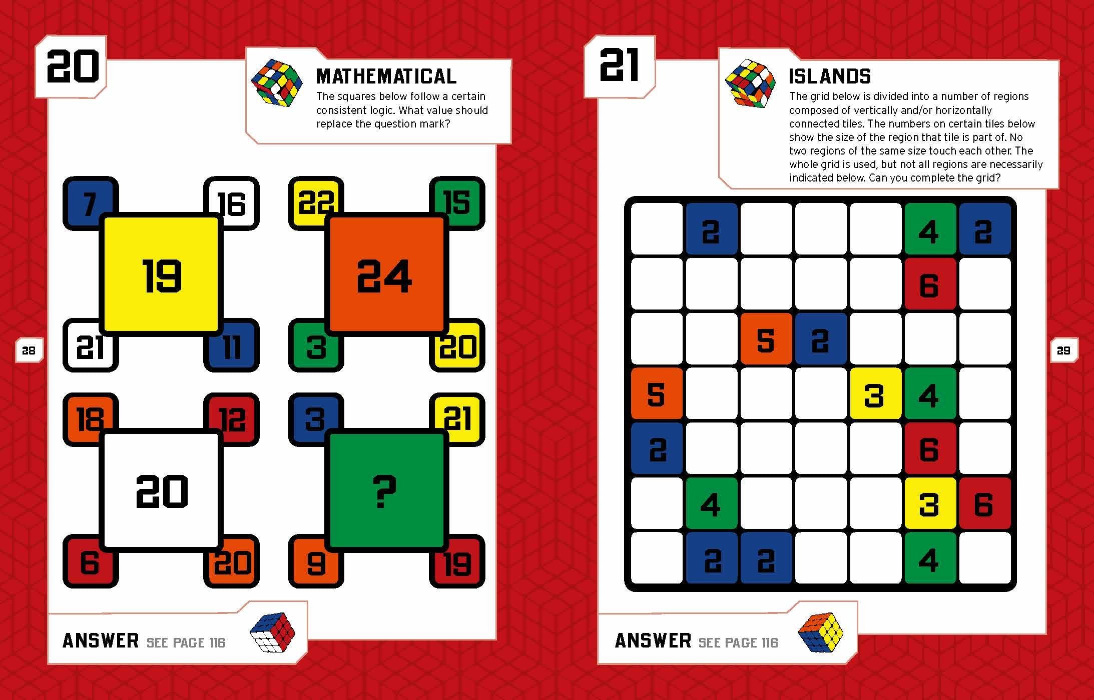 Rubik's Puzzles: 101 Puzzles to Test Your Brain Power,Used