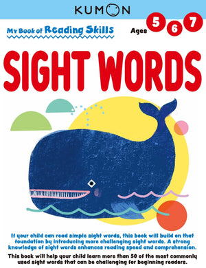 Kumon My Book Of Reading Skills: Sight Words,New