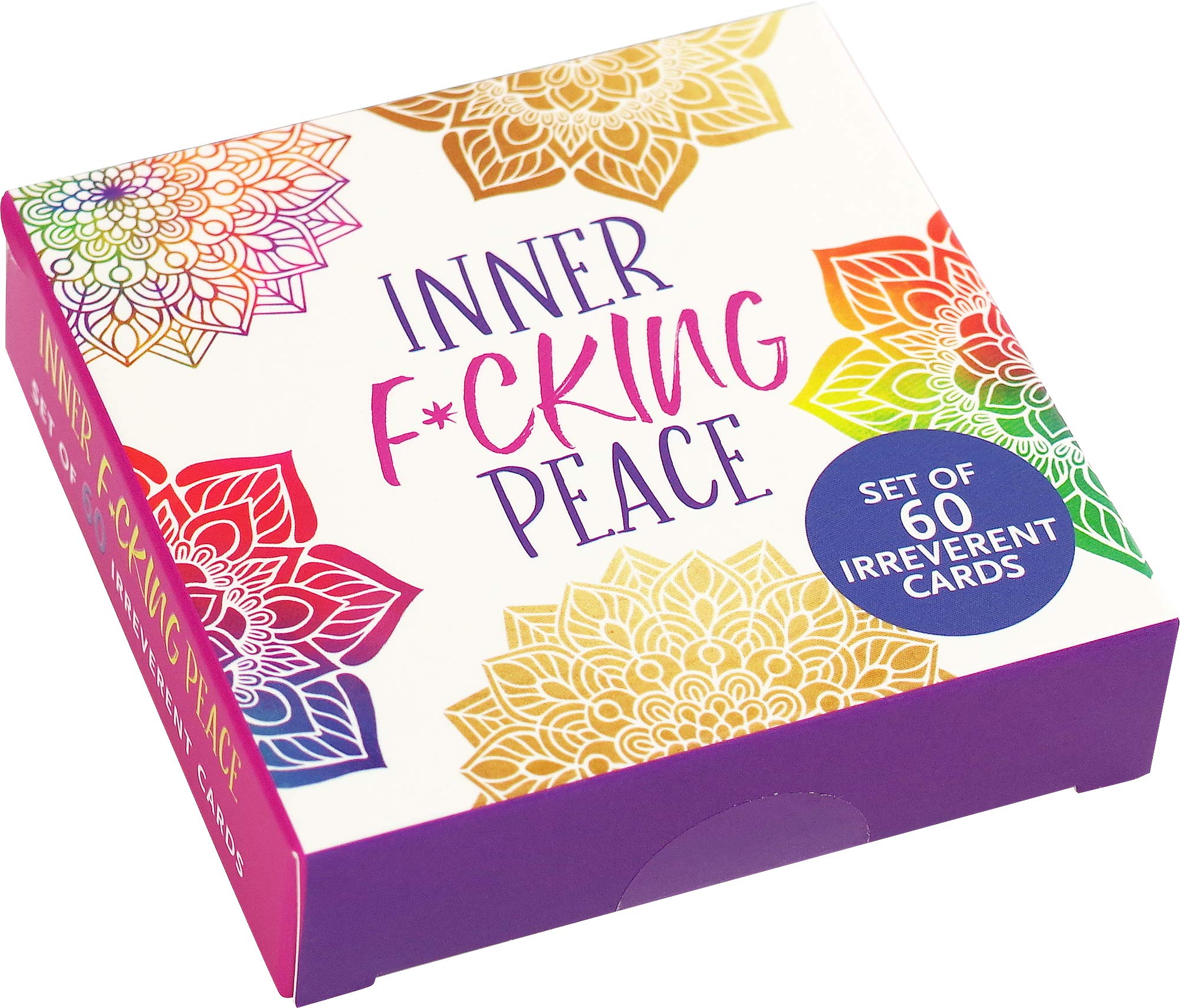Inner Fucking Peace Motivational Card Deck (60 Pack),New