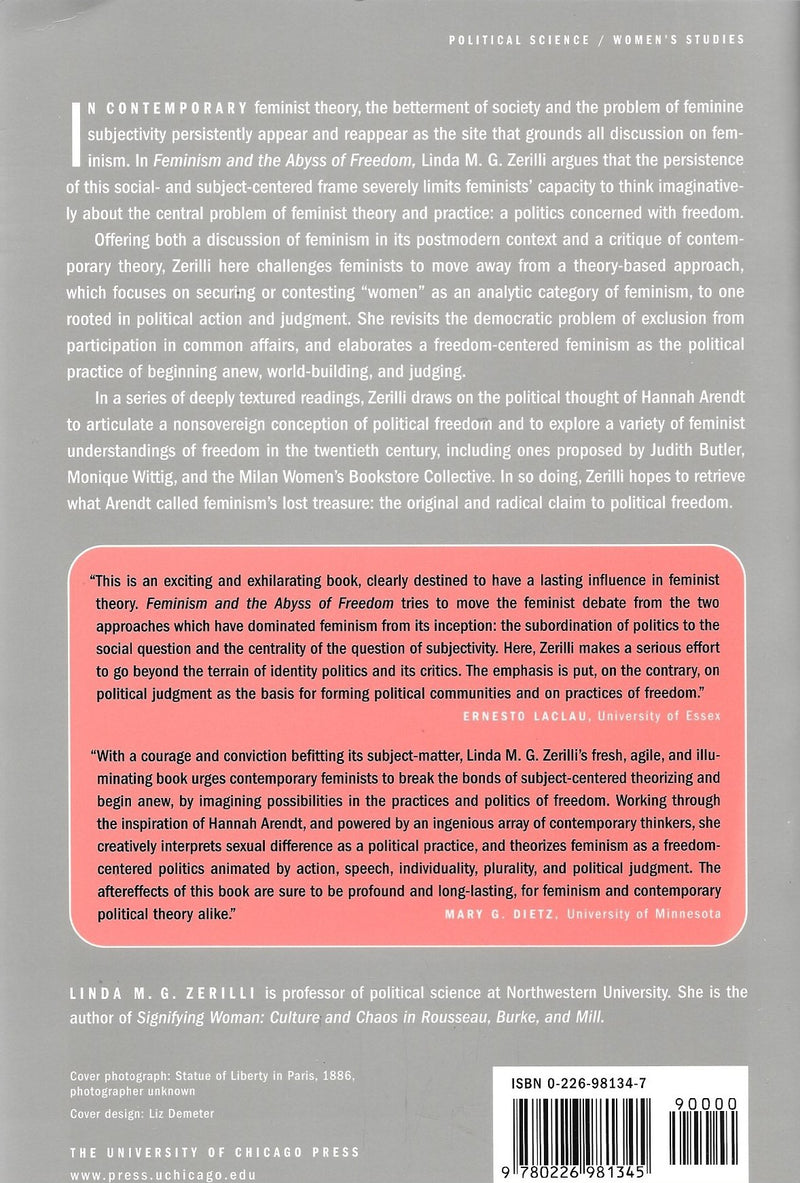 Feminism and the Abyss of Freedom,Used
