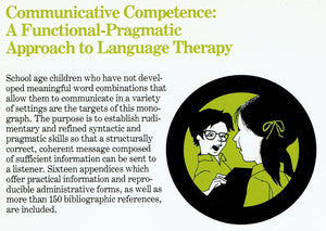 Communicative Competence: A Functionalpragmatic Approach To Language Therapy