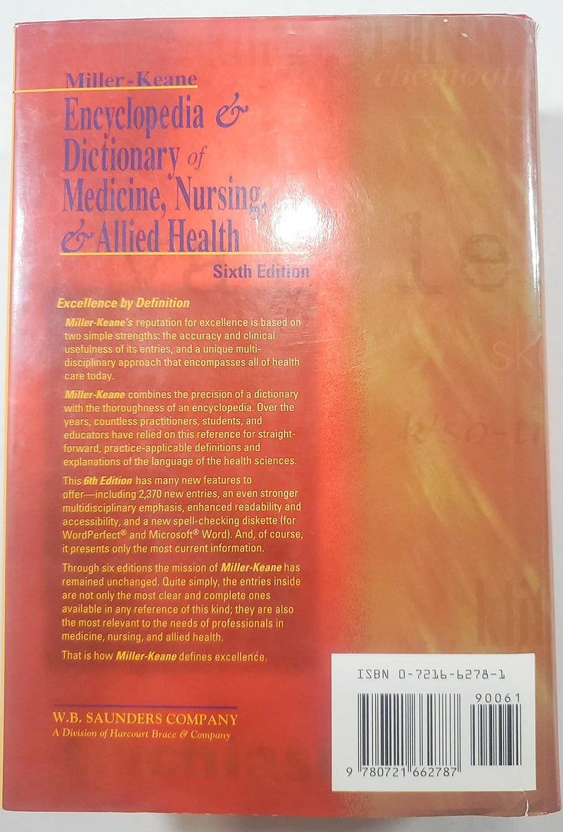Millerkeane Encyclopedia & Dictionary Of Medicine, Nursing, & Allied Health,Used