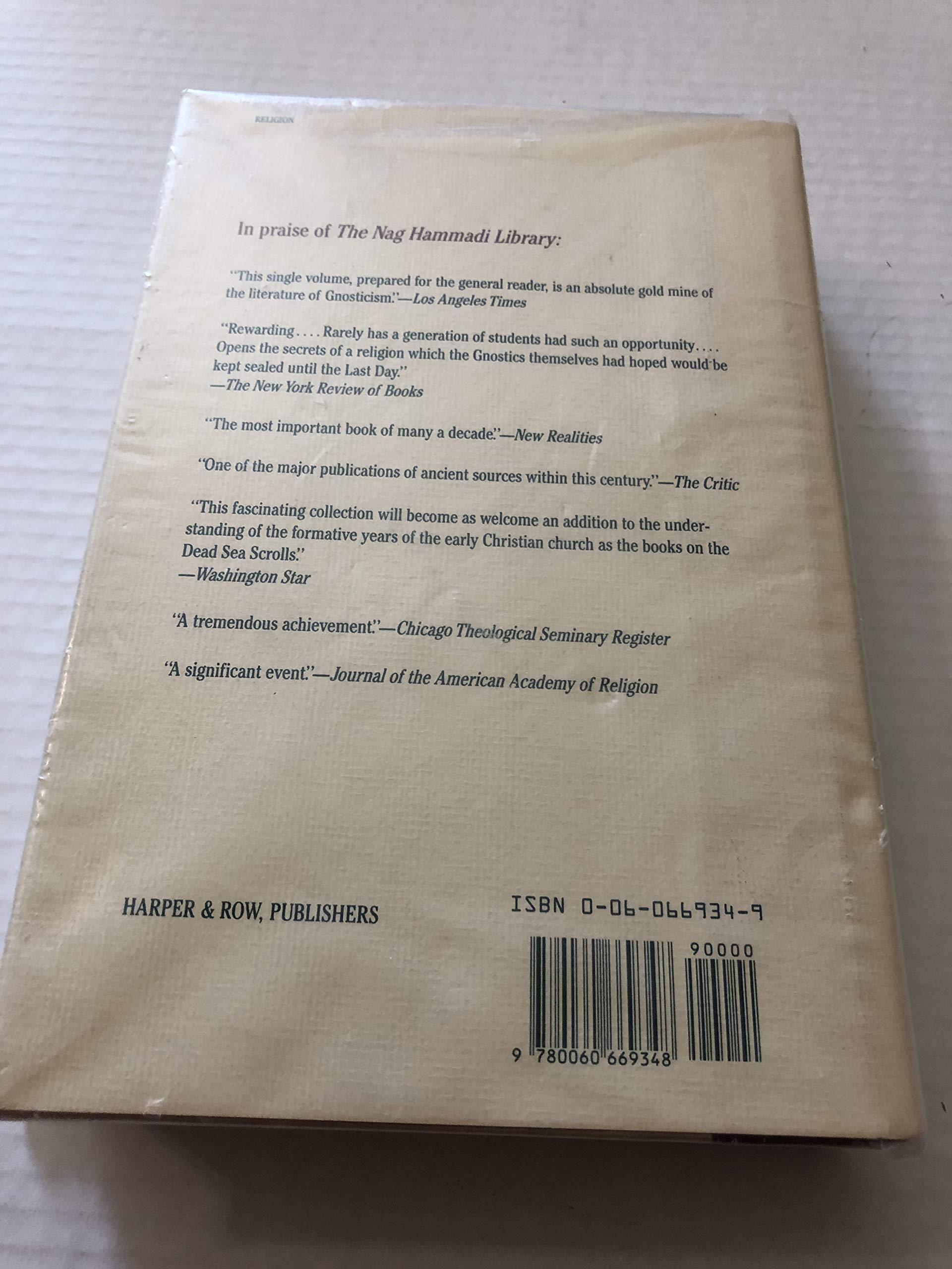 The Nag Hammadi Library in English by HarperCollins Canada - Essential Texts for Scholars and Enthusiasts