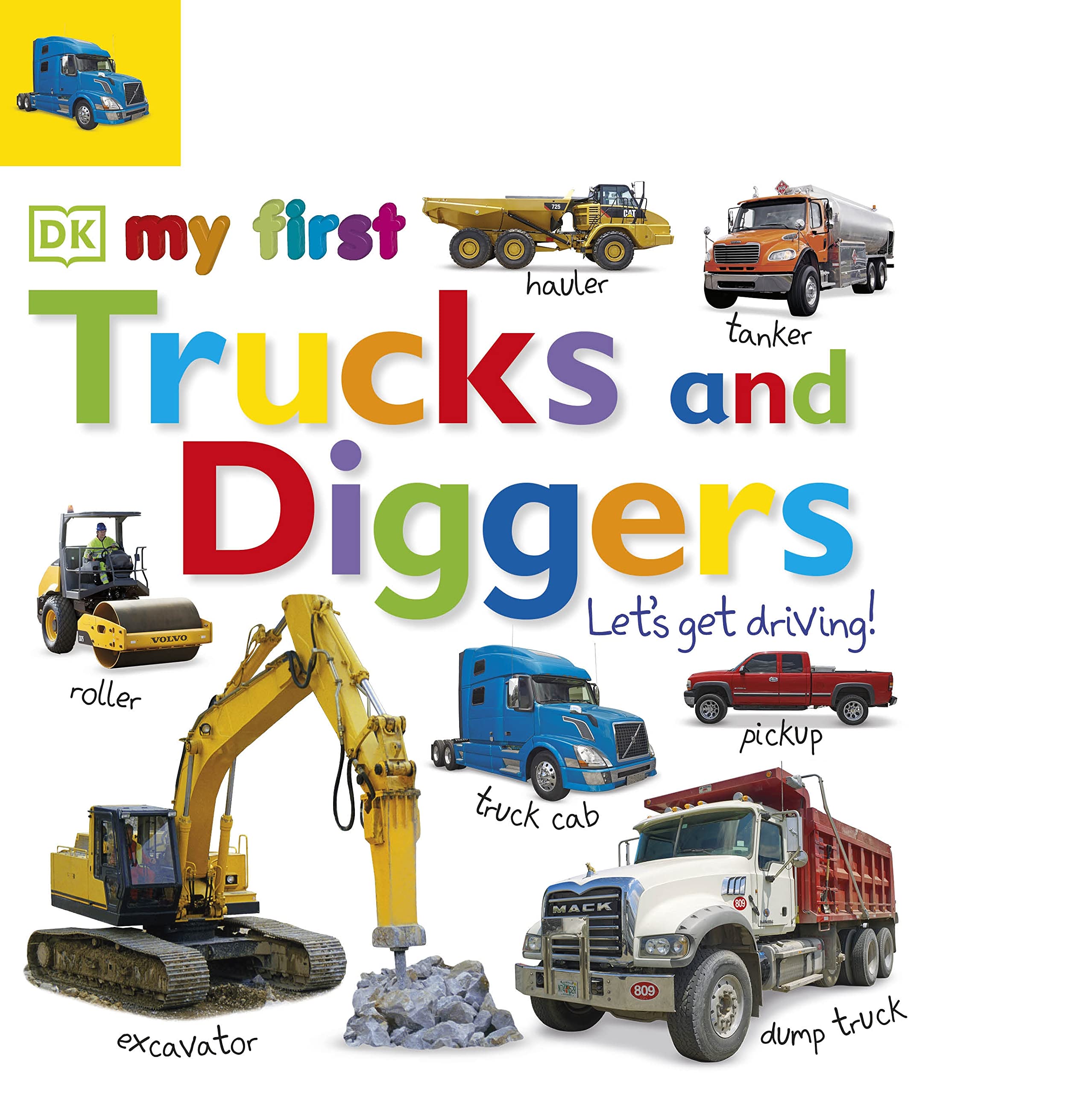 Tabbed Board Books: My First Trucks and Diggers: Let's Get Driving! (My First Tabbed Board Book),New