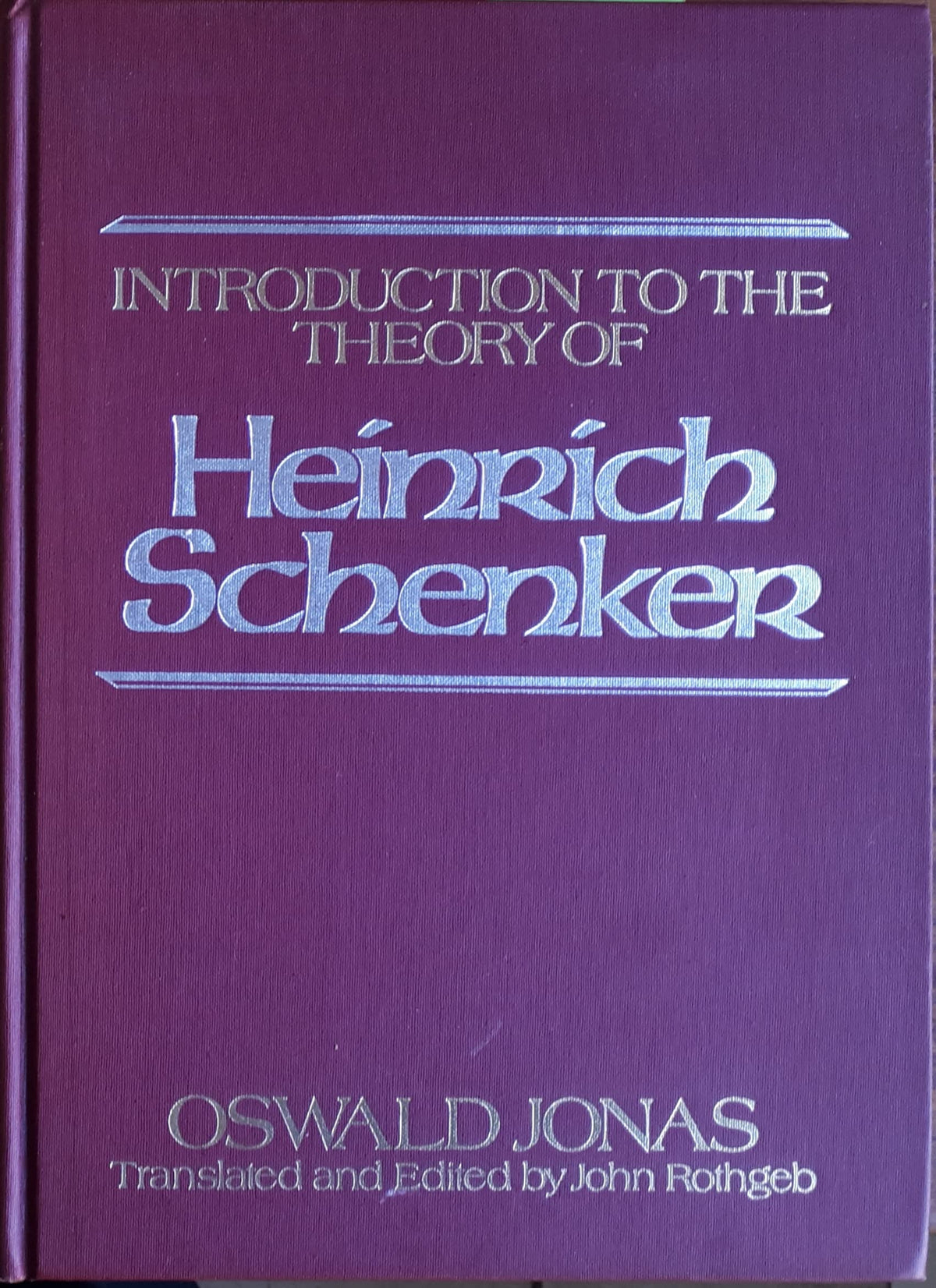 Introduction to the Theory of Heinrich Schenker: The Nature of the Musical Work of Art (Longman Series in Feminist Theory)