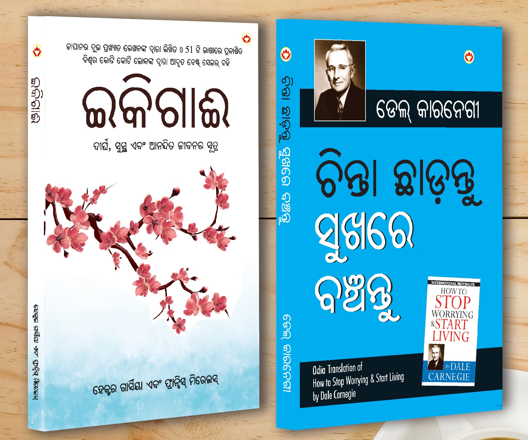 Best Inspirational Books In Oriya - Ikigai + How To Stop Worrying & Start Living