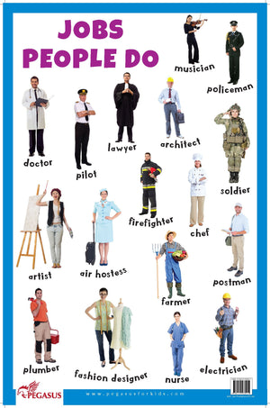 Jobs People Do - Thick Laminated Primary Chart