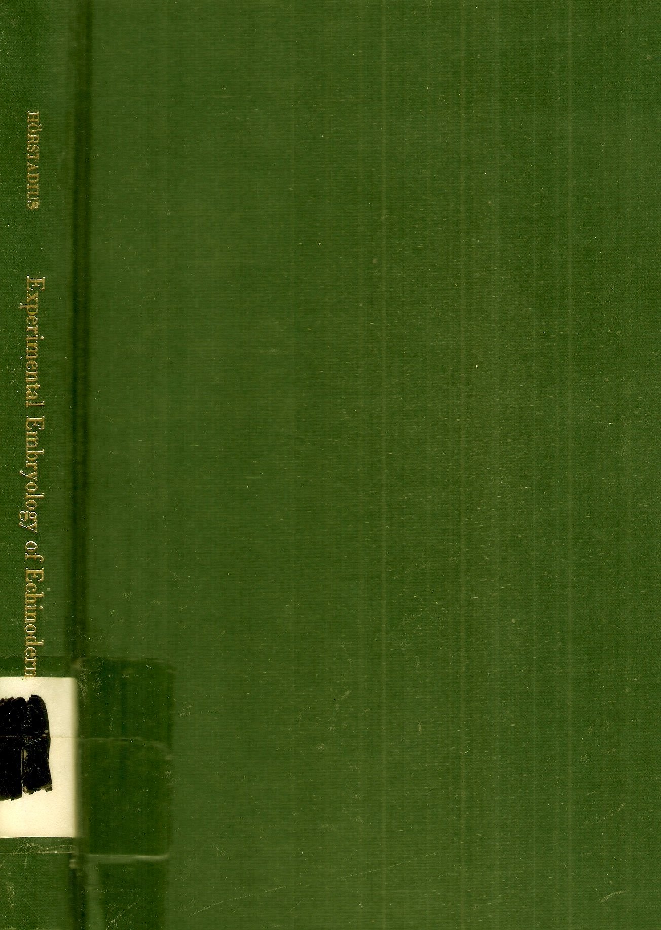 Experimental Embryology Of Echinoderms-used