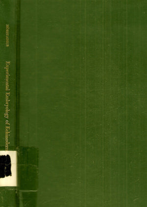 Experimental Embryology Of Echinoderms-used