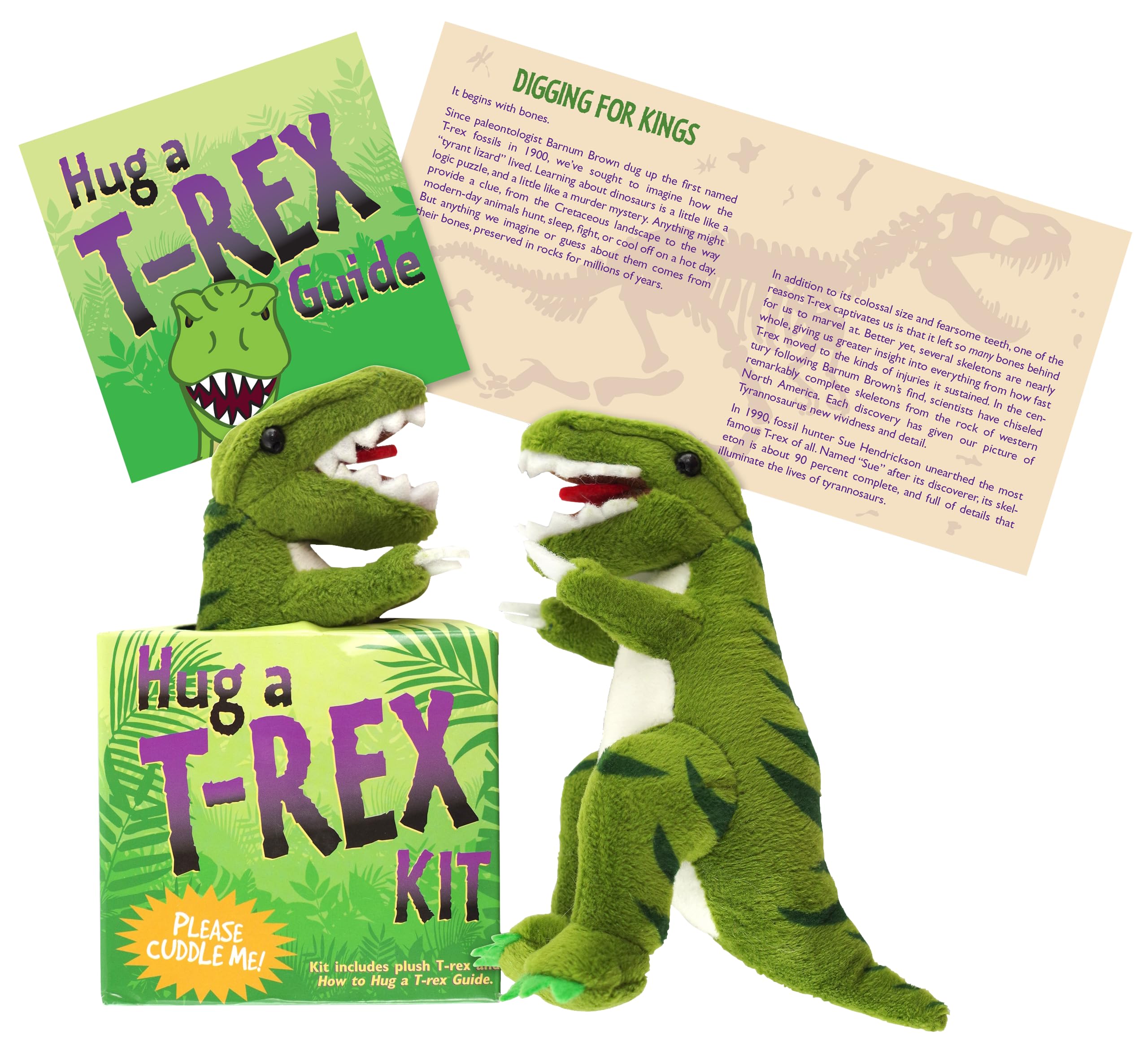 Hug a TRex Kit (book with plush),Used