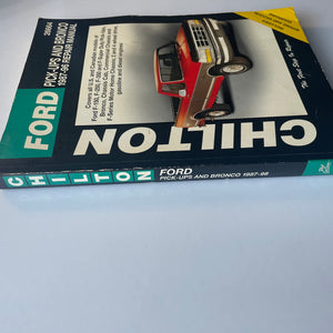 Chilton'S Ford Pickups And Bronco 198796 Repair Manual (Chilton'S Total Car Care Repair Manual)