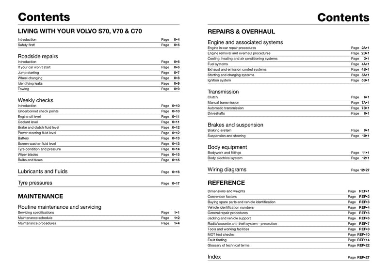 Volvo S70, V70 & C70 Petrol (96  99) Haynes Repair Manual (Paperback),Used