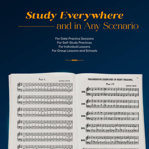 Progressive Sight Reading Exercises: Piano Technique  Sight Reading Piano to Study and Improve  Guidebook That Helps You Devel,New