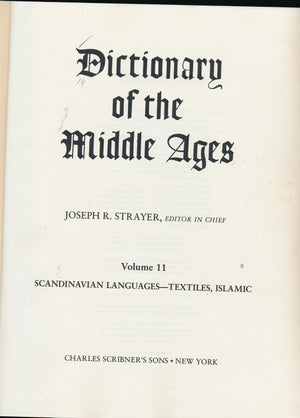 Dictionary of the Middle Ages: 11,Used