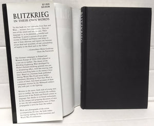 Blitzkrieg: In Their Own Words, Firsthand Accounts From German Soldiers, 19391940-used