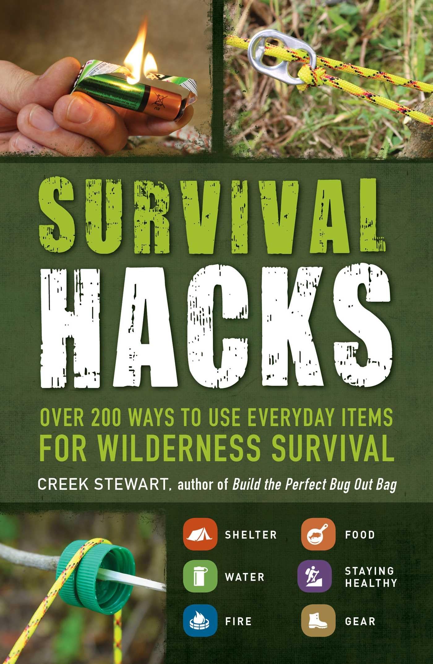 Survival Hacks: Over 200 Ways to Use Everyday Items for Wilderness Survival (Life Hacks Series),Used