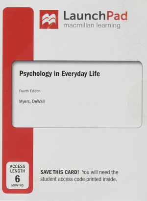 LaunchPad for Psychology in Everyday Life (Six Month Access),Used