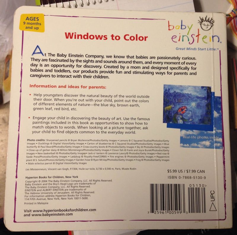Baby Einstein: Windows To Color,New