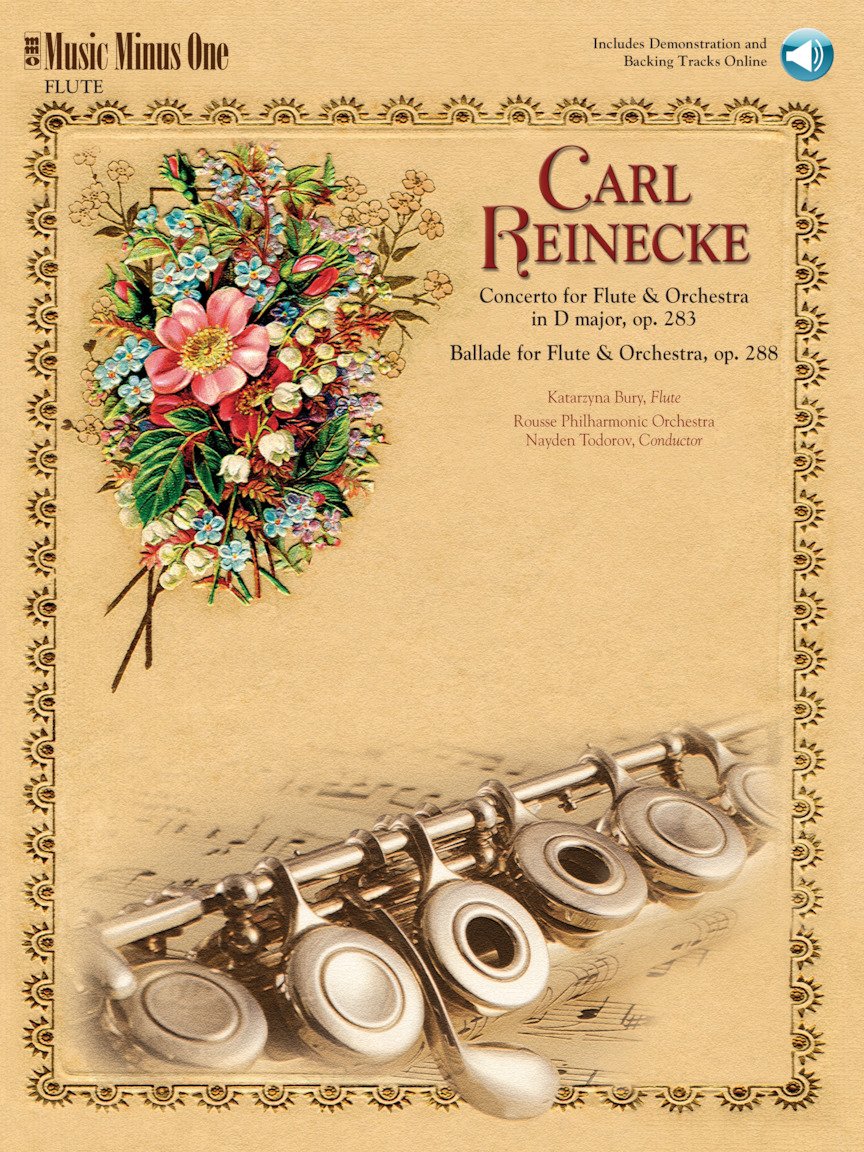 Reinecke  Concerto For Flute & Orchestra & Ballade For Flute & Orchestra: Music Minus One Flute,New