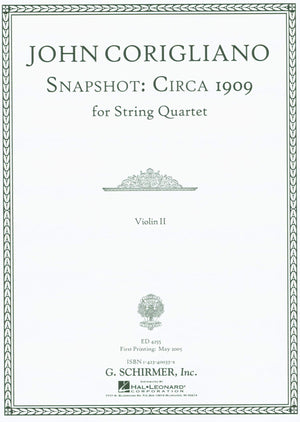 Snapshot: Circa 1909: String Quartet Score and Parts,Used