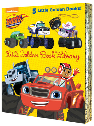 Blaze and the Monster Machines Little Golden Book Library  5 Little Golden Books: Five of Nickeoldeon's Blaze and the Monster ,Used