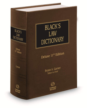 Blacks Law Dictionary, Deluxe 11Th Edition