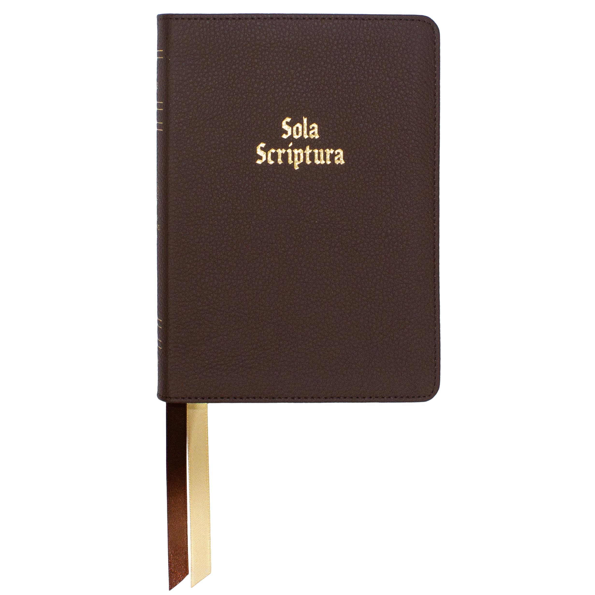 Legacy Standard Bible, Portable Paragraph Reference, Red Letter PasteDown Brown Sola Scriptura Cowhide (LSB)